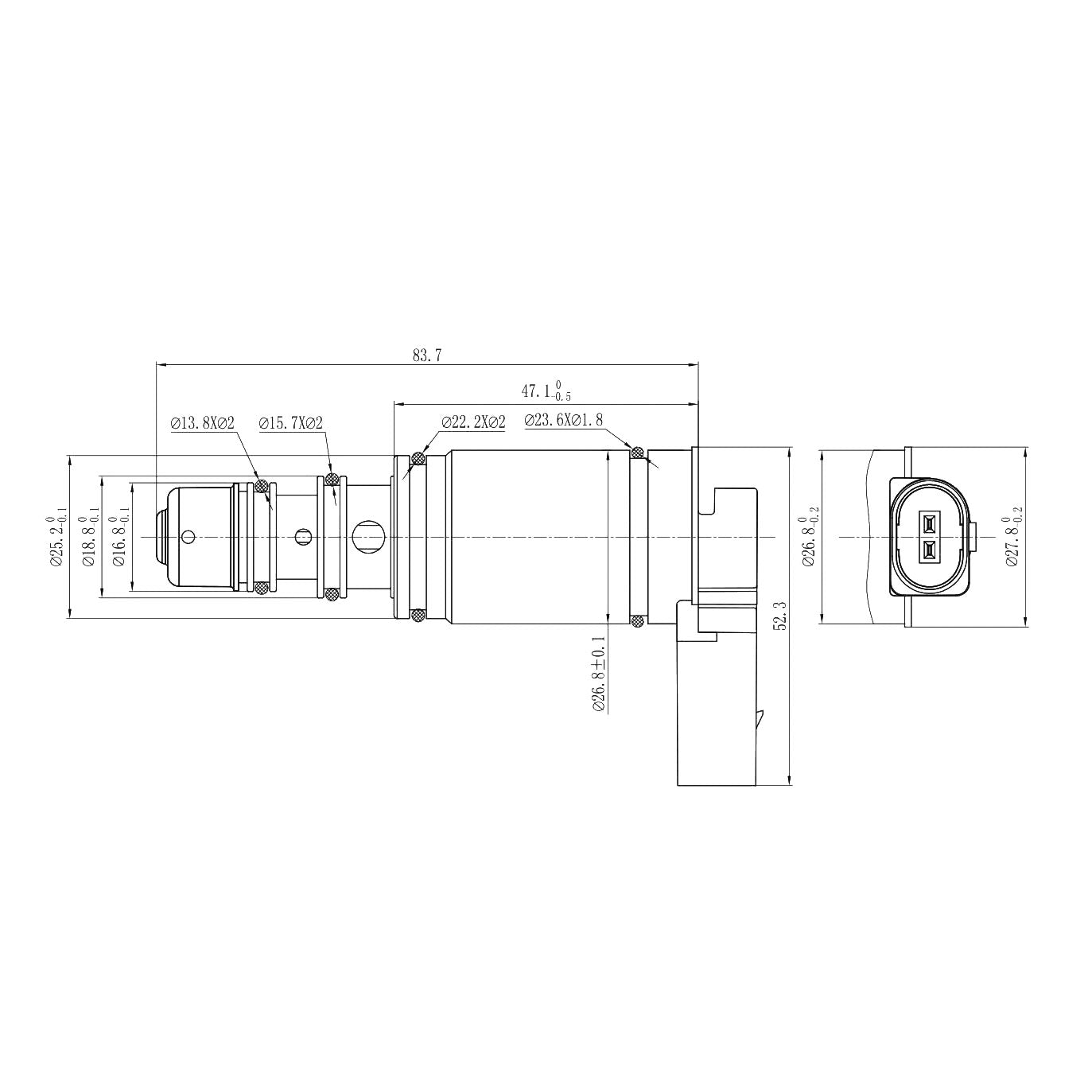 A/C Compressor Control Valve – Denso 6SEU14C / 7SEU16C | VW MK5 / MK6 | OEM 5Q0820803 5