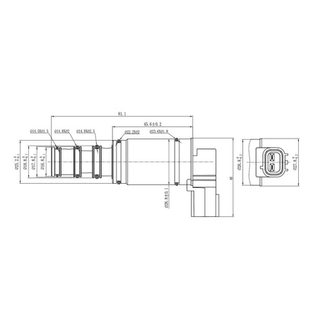 A/C Compressor Control Valve – Sanden PXE16 / PXE13 | OEM 1K0820803Q 1K0820803G 3