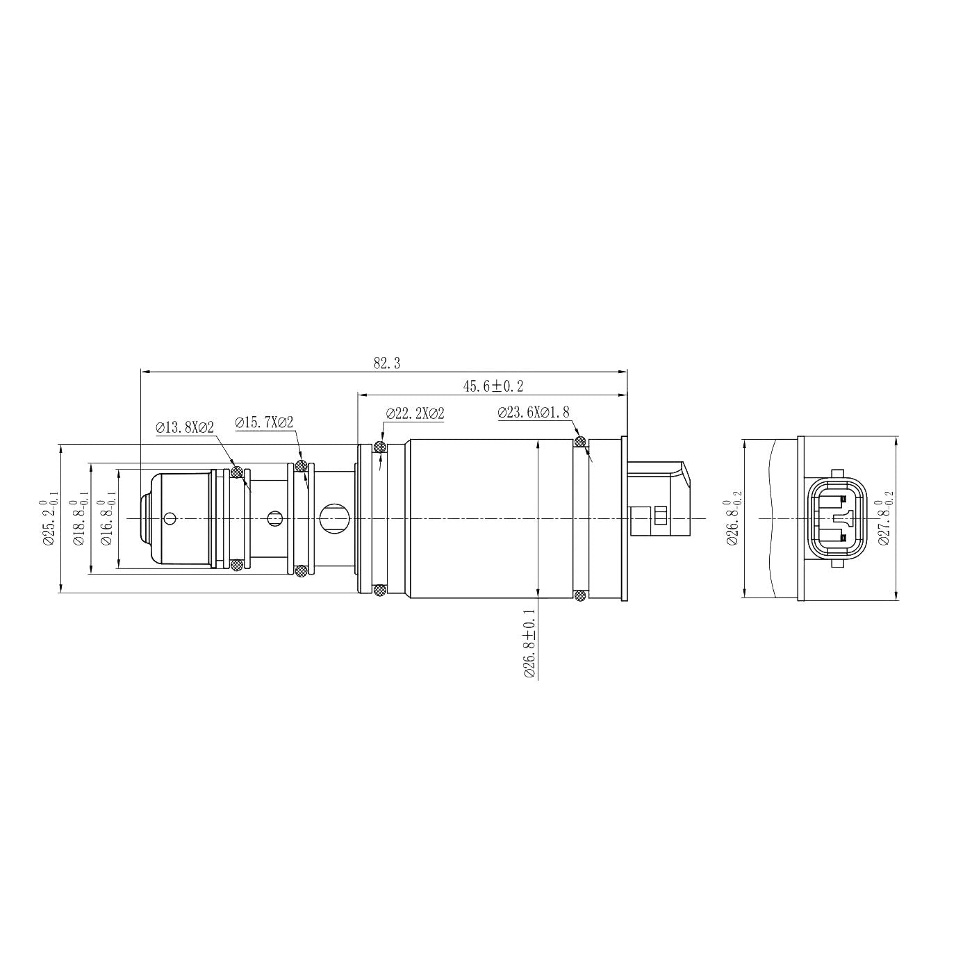 A/C Compressor Control Valve with Diode – Mercedes 6SEU16C / 7SEU16C 4