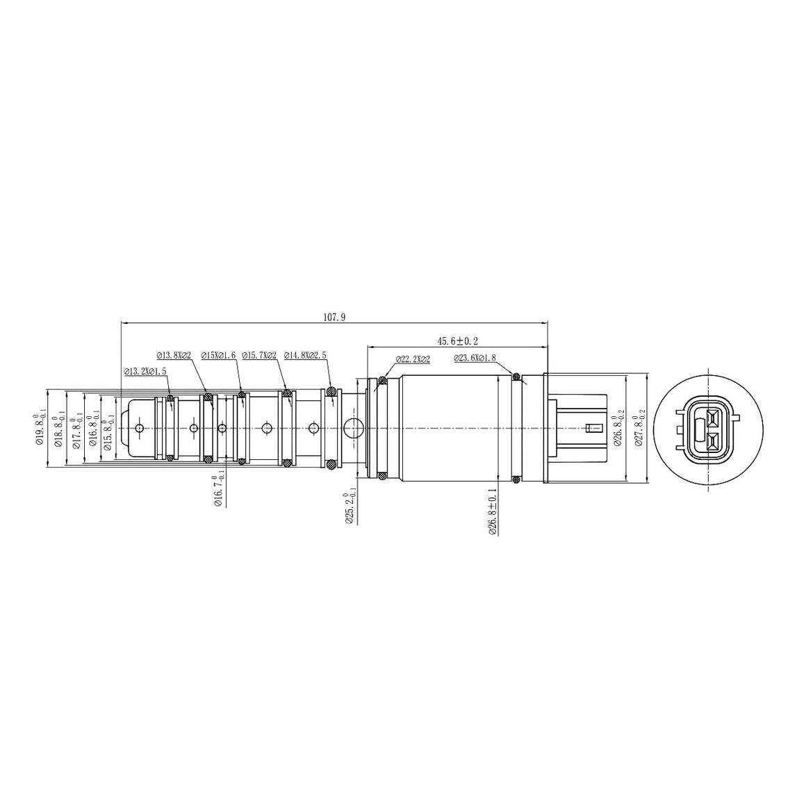 A/C Compressor Control Valve – Denso 7SEH17C / 6SEU16C / 6SEU14C | OEM 447260-1105 4