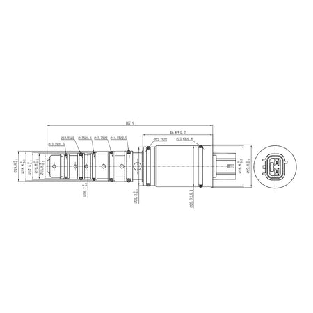 A/C Compressor Control Valve – Denso 7SEH17C / 6SEU16C / 6SEU14C | OEM 447260-1105 4