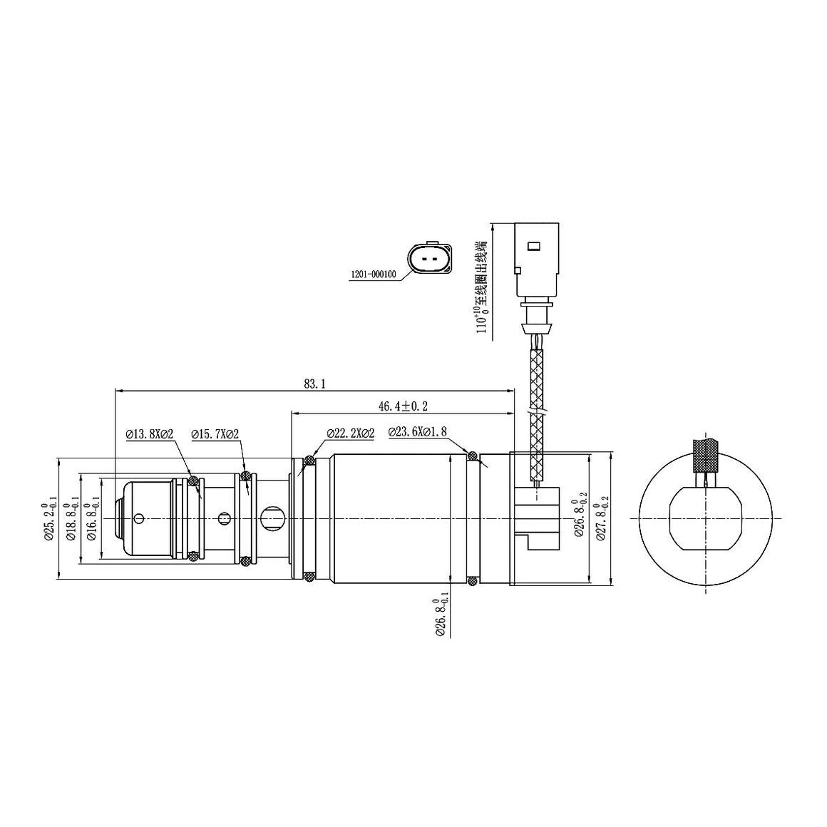 A/C Compressor Control Valve – VW Polo / Sanden | OEM 1K0820803 4