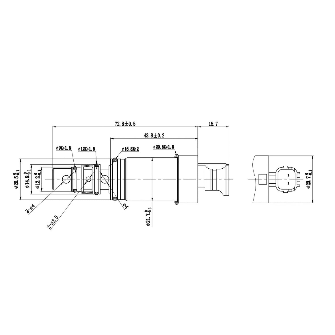 A/C Compressor Control Valve – Hanon | Kia K4 / Nissan Sentra | KH57 4