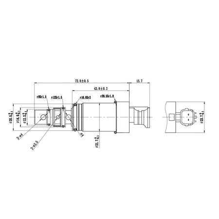A/C Compressor Control Valve – Hanon | Kia K4 / Nissan Sentra | KH57 4