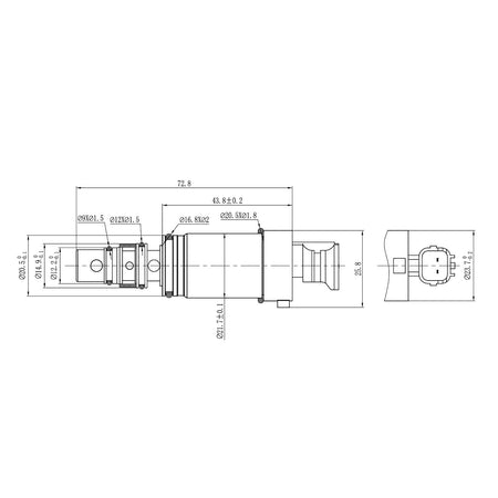 A/C Compressor Control Valve – Sanden PXC14 | Nissan Sentra | KH58 5