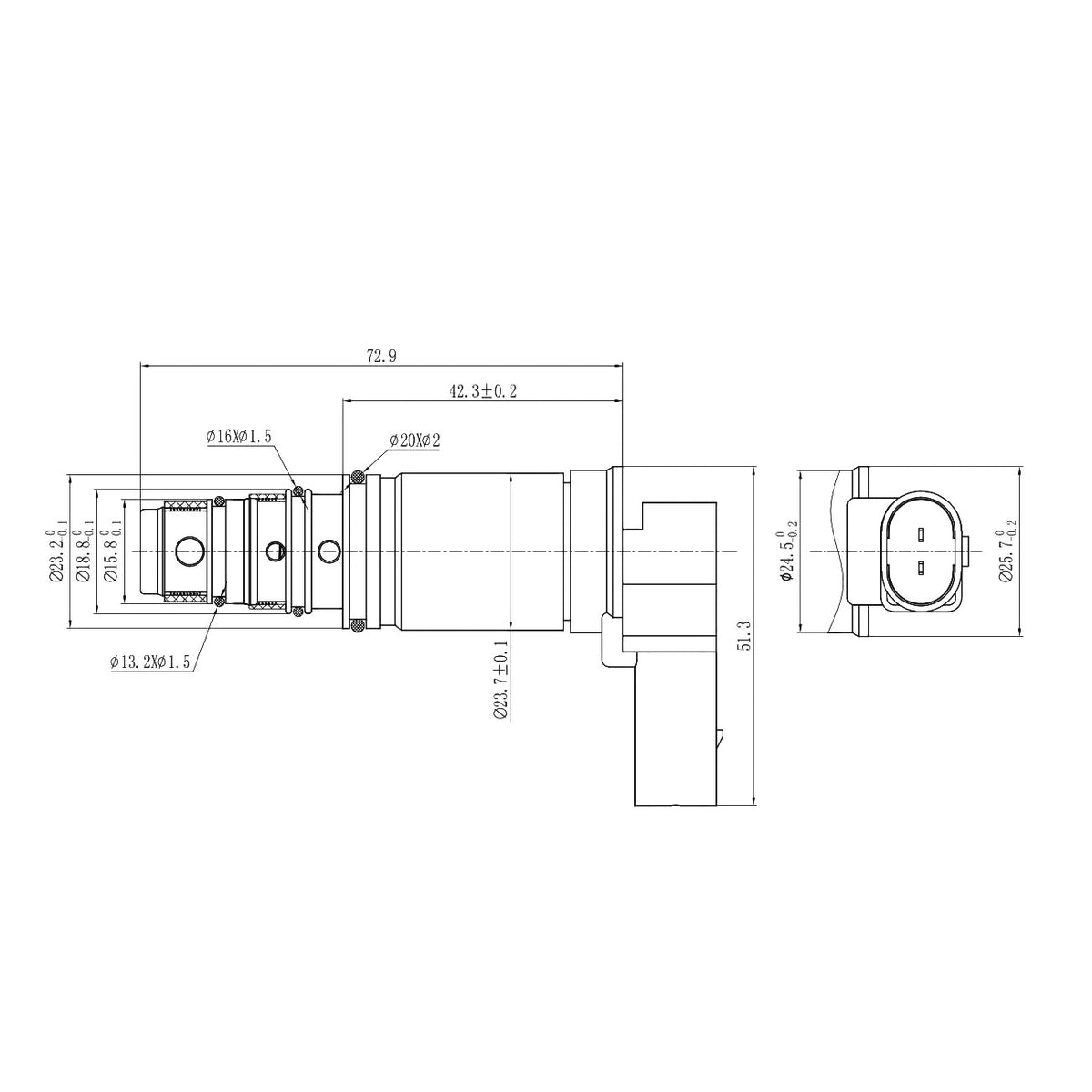 A/C Compressor Control Valve – Delphi CVC14 | VW / Audi | OEM 5N0820803A 2