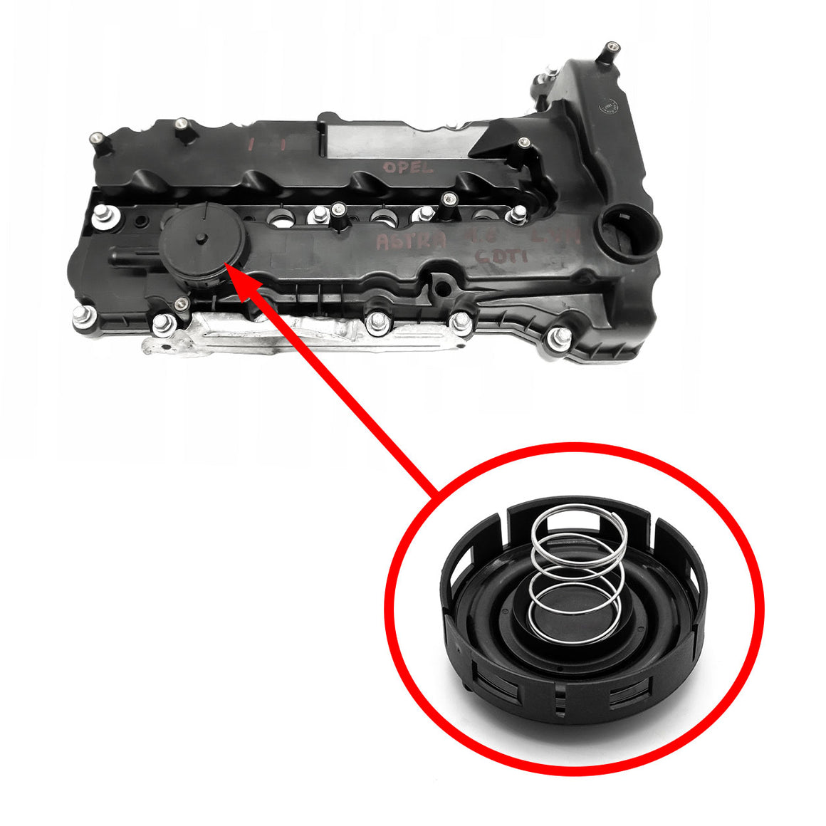 Valve Cover PCV Diaphragm Repair Kit – Dodge / Jeep / Chrysler 2.8L TDI | OEM 68045317AA 68027076AA 68329321AA 1