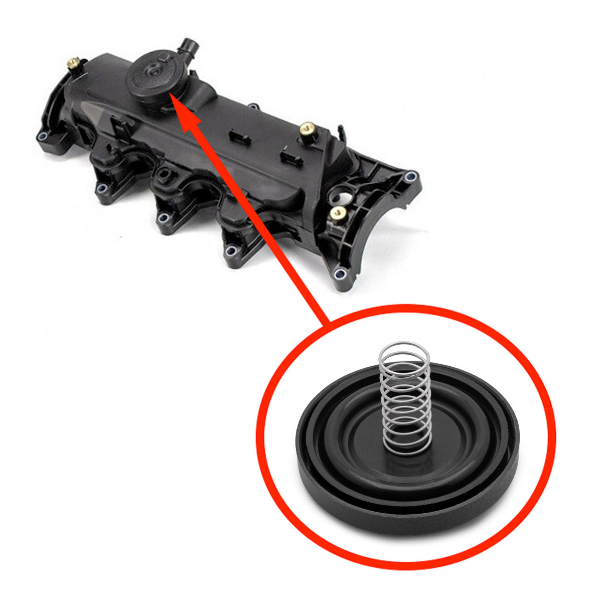 Kit de reparación de tapa de válvulas Mercedes 1.5 DCI 6070100300 y 1.6 OM626 6260101300, 6260104300 1