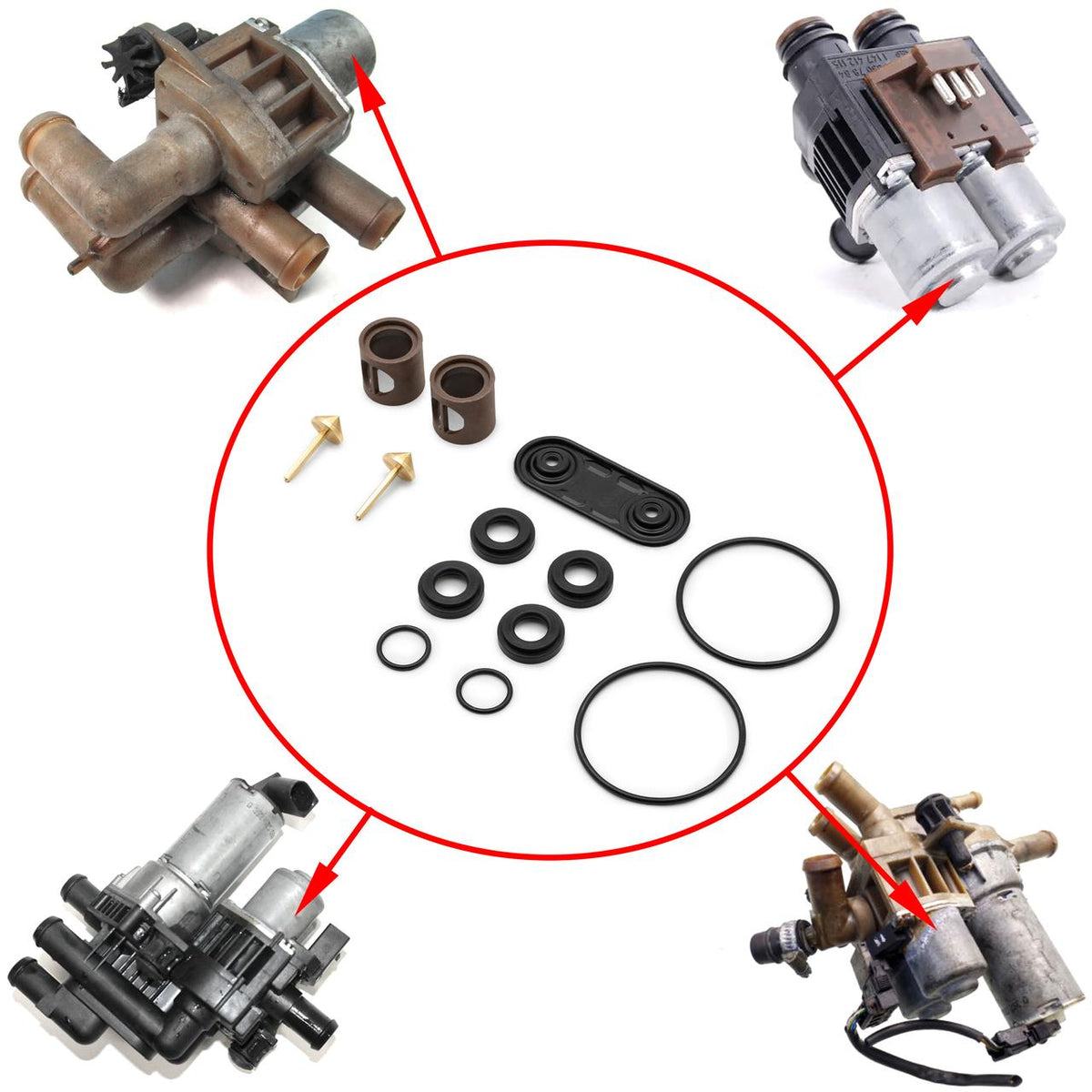 Kit completo de reparación de la válvula de calefacción – Mercedes-Benz E-Class W210 / W124, S-Class W220 | 2208300184 1