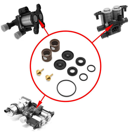 Full Heater Valve Repair Kit – BMW E39 / E38 / E53 / E34 / E32 / E31 / E65 / E66 / E60 / E61 / E63 / E64 | 64118374994 1