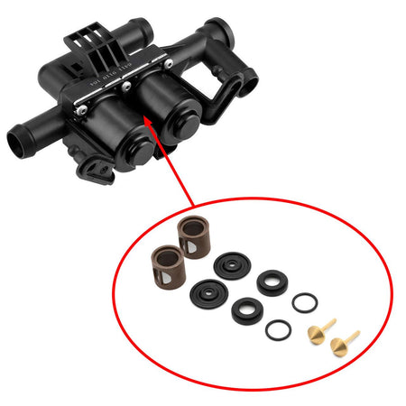 Kit completo de reparación de la válvula de calefacción – BMW F10 / F11 / F12 / F13 / F01 / F02 / F03 / F04 / F06 / F07 | 64219310349 1