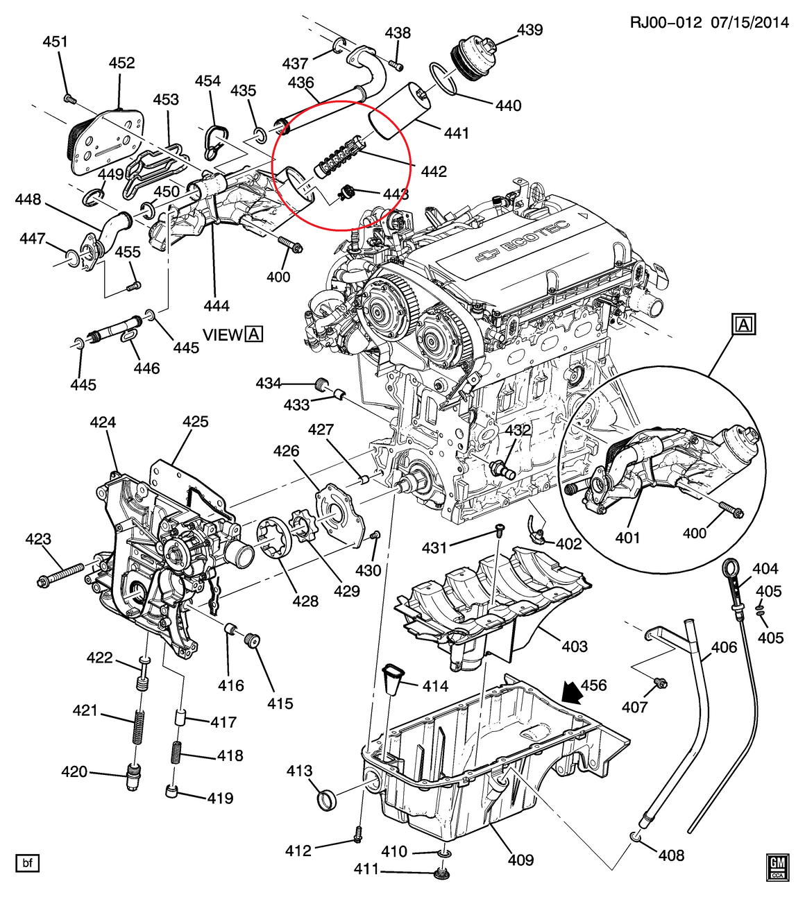 Opel 1.6L-1.8L Oil Filter Housing Valve 5541525 93186324 55353322 12992593 3C3Z6800A 6