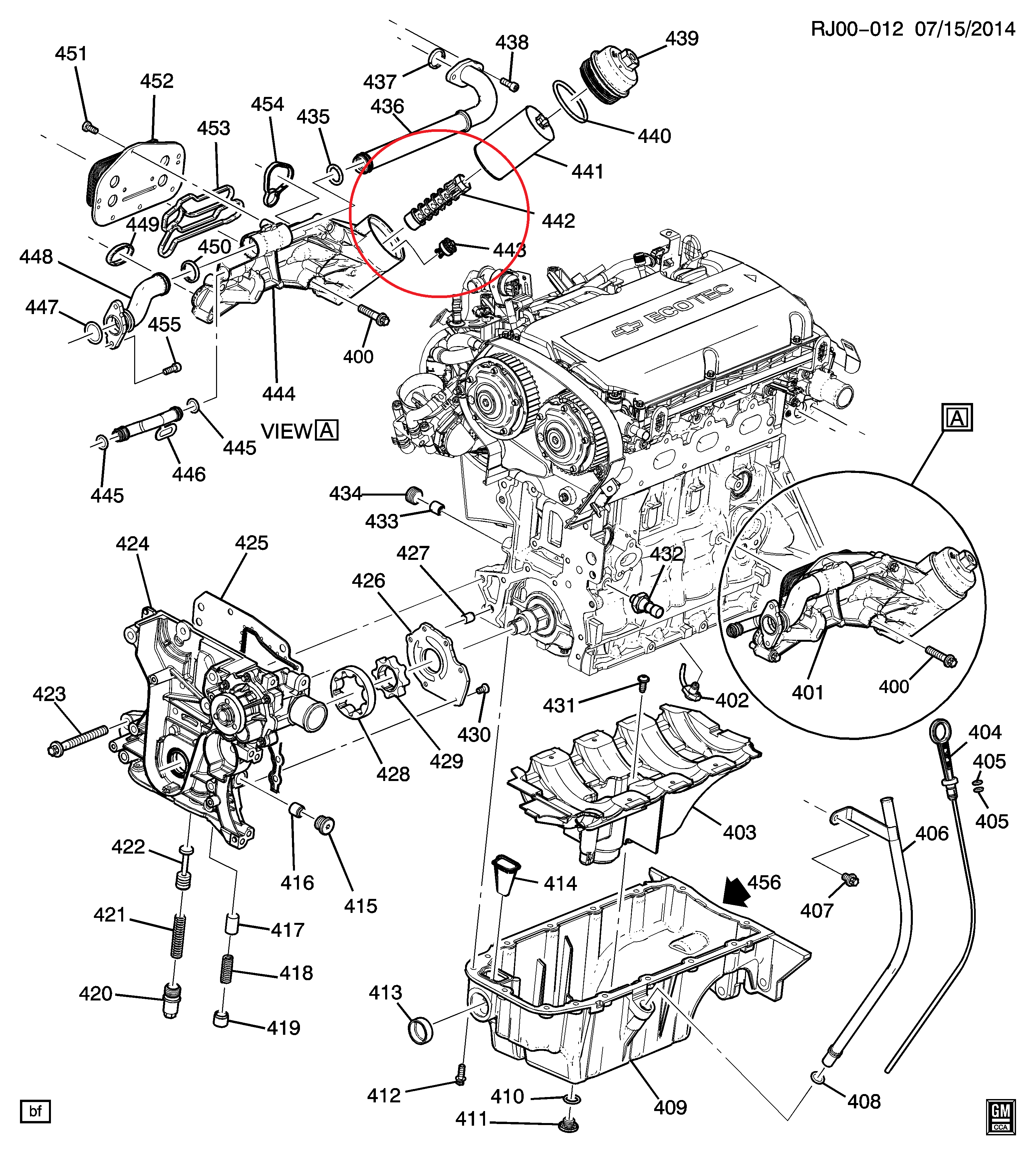 Opel 1.6L-1.8L Oil Filter Housing Valve 5541525 93186324 55353322 12992593 3C3Z6800A 6