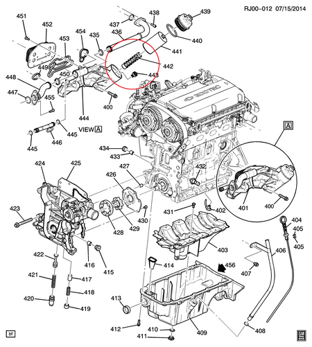 Opel 1.6L-1.8L Oil Filter Housing Valve 5541525 93186324 55353322 12992593 3C3Z6800A 6