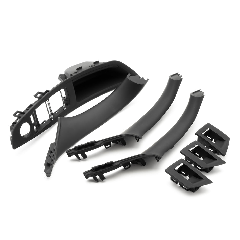 A set of interior trim handles BMW 5 F10 F11 Black