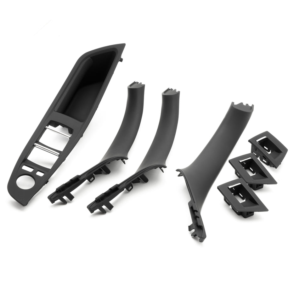 A set of interior trim handles BMW 5 F10 F11 Black