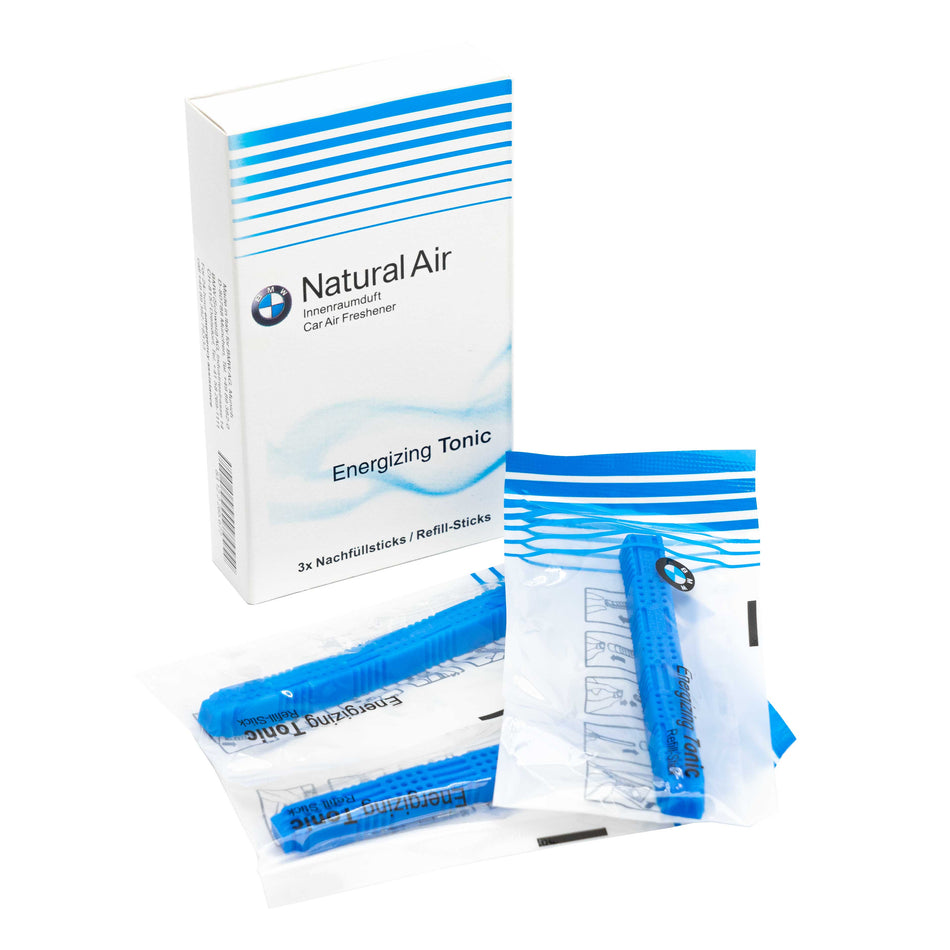 Set of replacement cartridges for air freshener BMW Energizing Tonic 83122285675 blue