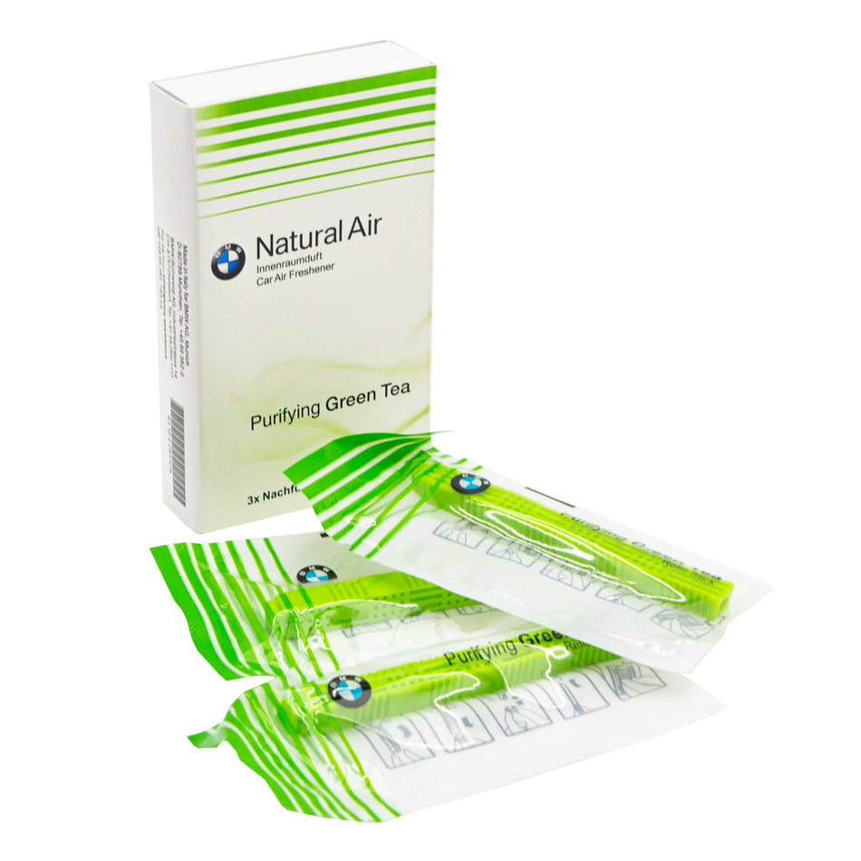 Set of replacement cartridges for air freshener BMW Purifying Green Tea 83122285674 green