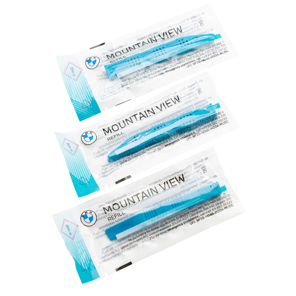 Set of replacement cartridges for air freshener BMW Natural Air Mountain View 83125A7DCA2 blue