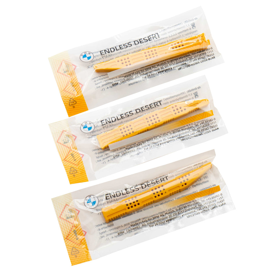 Replacement Cartridges Set for Air Freshener BMW Natural Air Endless Desert 83125A7DCA4 Orange